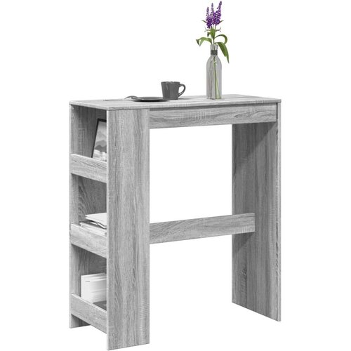 VidaXL Barski stol s držačima boja hrasta 90x40x103,5 cm drveni Slike