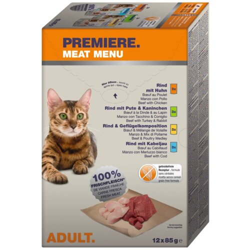 Premiere Cat Adult Meat Menu mix 12x85 g Cijene