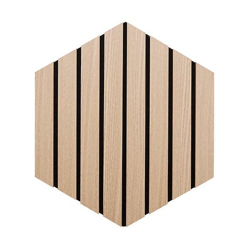 Atmosphera dekorativni zidni panel set 3/1 colva 30 x 26 cm hexagon light wood, mdf Cene