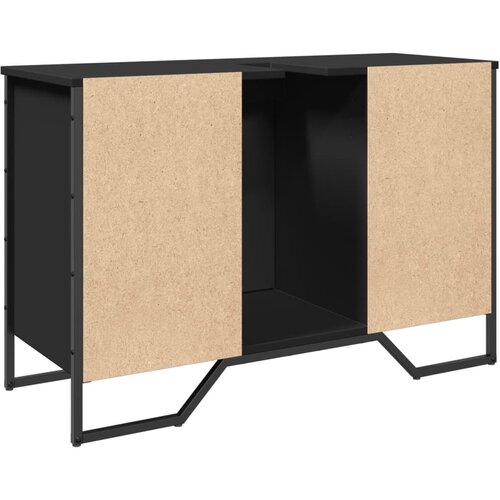  za umivaonik crni 91 x 35 x 60 cm konstruirano drvo Slike