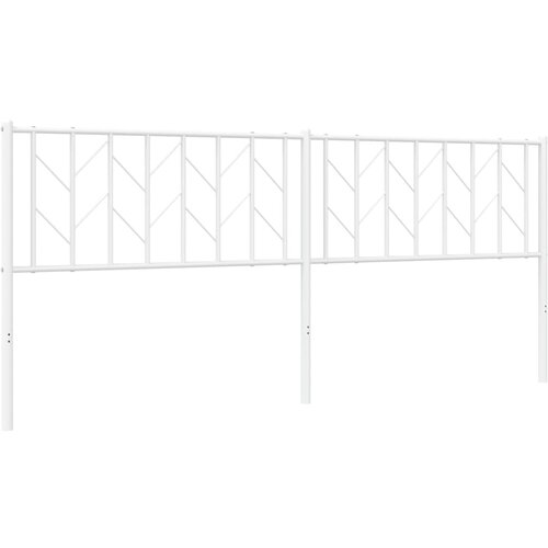 Maison Chic kovinsko posteljno vzglavje - vzglavna omarica - nočna omarica belo 200 cm, (21704714) Slike