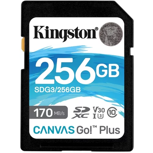 Kingston SD 256GB CanvasGoPlus SDXCr/w:170/90MB/s SDG3/256GB