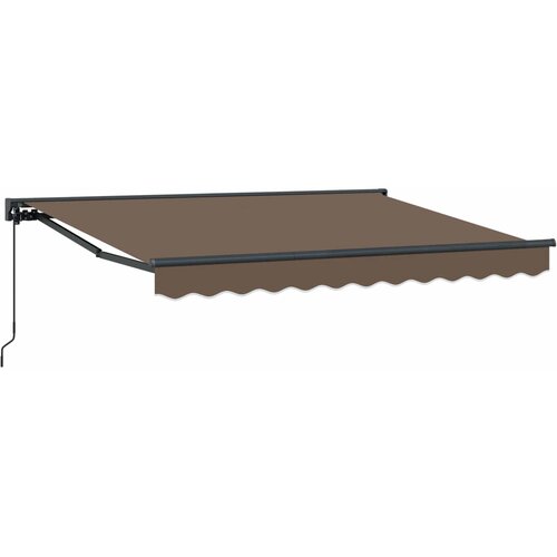 Povlačivi tende Sivosmeđa 4 &times; 3 m Poliester i aluminij Cijene