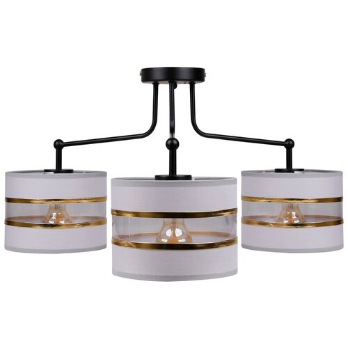 Candellux Lighting Bijela stropna svjetiljka s tekstilnim sjenilom &amp;oslash; 20 cm Andy &amp;ndash; Slike