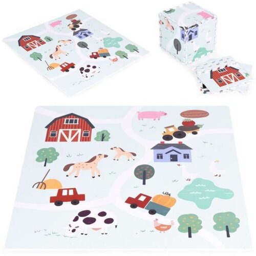 ECO TOYS velika podloga za igru eva foam farma 01 90.5x90.5 cm 21 deo Cene
