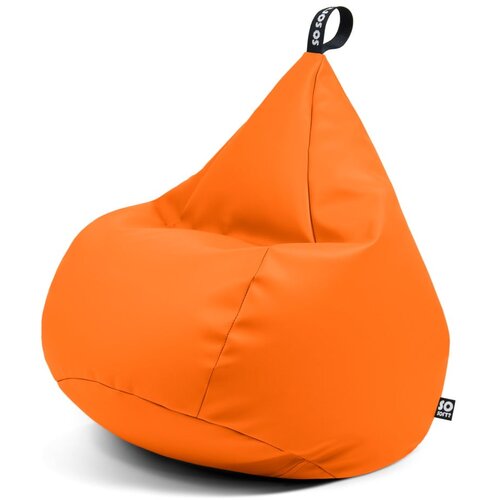 So Soft? Oranžna vreča za sedenje iz umetnega usnja Drop XL &amp;ndash; Slike