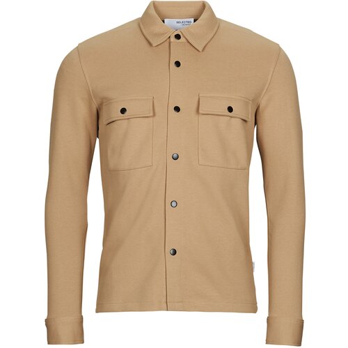 Selected Jakne &amp;amp; Blazerji SLHJACKIE SWEAT JACKET Bež Slike