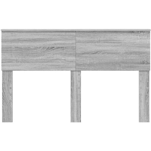  Uzglavlje s uzglavljem Siva Sonoma 150 cm Konstruirano drvo Slike