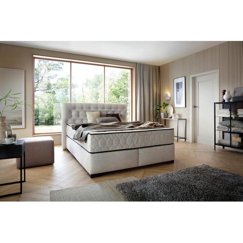 Premium Living Postelja Z Vzmetnico Prestige, Bež, 160x200 Slike
