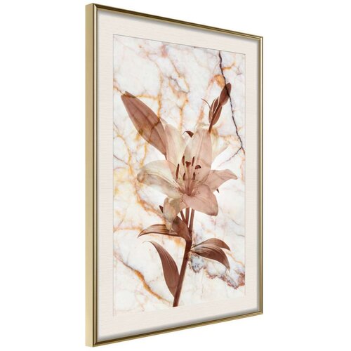  Poster - Lily on Marble Background 40x60 Slike