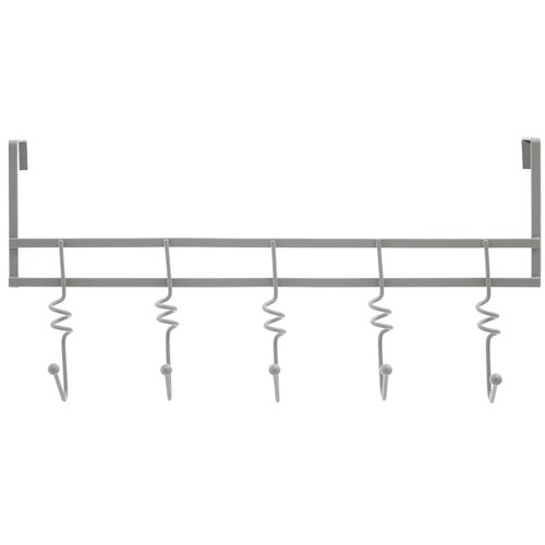 Premier Housewares Siva metalna vješalica za vrata 46 cm Jaxen – Cijene