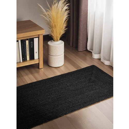 Hanse Home Črn obojestranski/ročno tkan tekač iz jute 80x200 cm Juno &amp;ndash; Slike