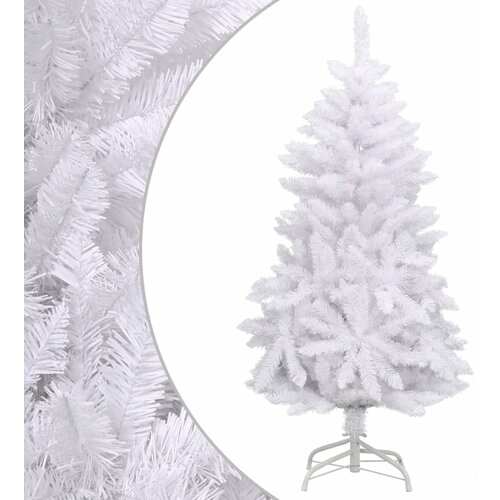 vidaXL Umetna novoletna jelka s stojalom bela 120 cm Cene