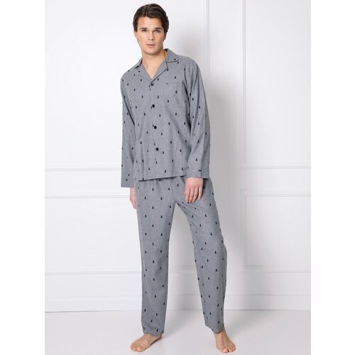 Aruelle Pyjamas Elis Long L/R S-2XL men's grey melange Cene