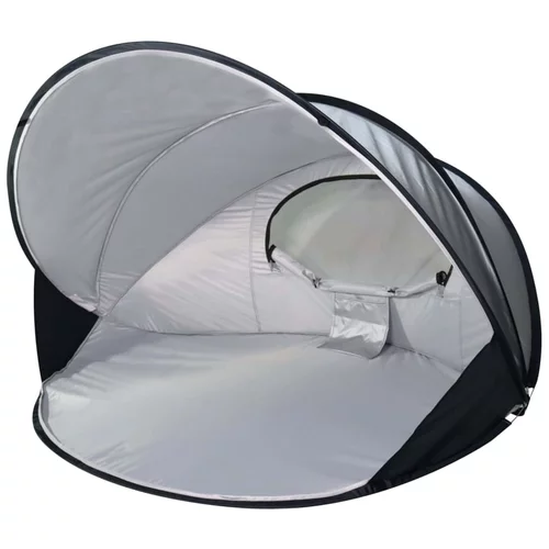 DERYAN Pop-up luksuzni šotor za plažo XXL 155x133x95 cm srebrn, (20987682)