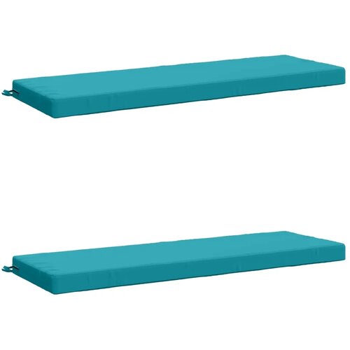  Jastučići za klupe - 2 dijela SOEST 100% poliester Tirkizna - Tirkizna 140 x 50 x 8 cm Poliester Cijene