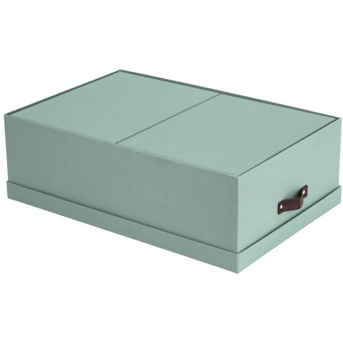 Bigso Box of Sweden Mentolno zelene kartonaste &amp;scaron;katle s pokrovom za shranjevanje v kompletu 3 ks 31x47x15 cm Inge &amp;ndash; Slike