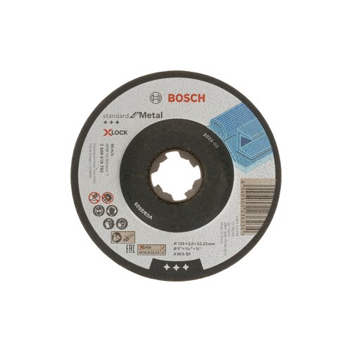 Bosch Rezne ploče Standard for Metal X-LOCK s udubljenim sredi&scaron;tem prečnika 22,23 mm, za male ugaone brusilice 2608619783 Cene