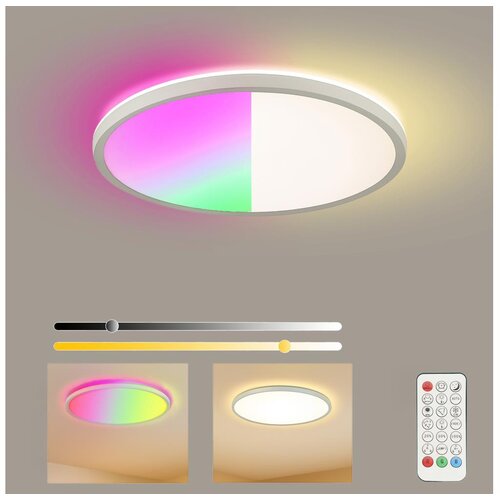  Brilagi - LED RGB prigušiva svetiljka ULTRA SLIM LED/18W/230V prečnik 30 cm bela + daljinski upravljač Cene