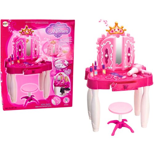  Toaletni stolić sa čarobnim štapićem MP3 - roza Cijene