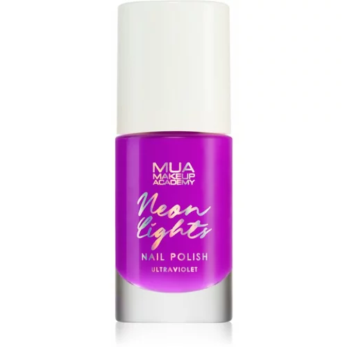 MUA Makeup Academy Neon Lights neonski lak za nokte nijansa Ultraviolet 8 ml