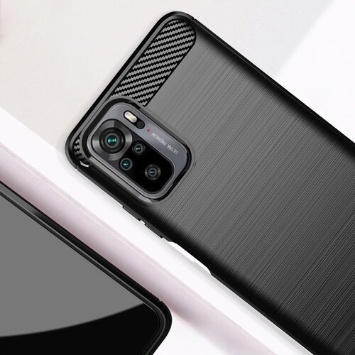 Carbon Case fleksibilna maskica za Xiaomi Redmi Note 10 / Redmi Note 10S Slike