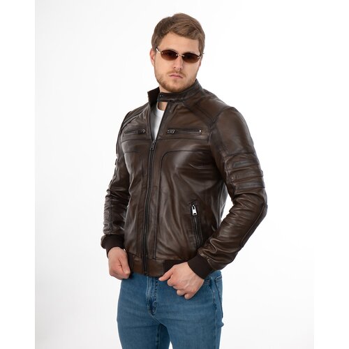 La Force Fashion kožna jakna pitt - braon Slike