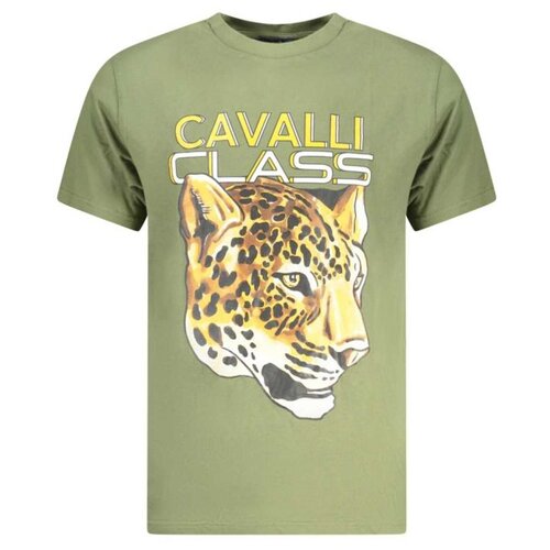 Cavalli Class mu&scaron;ka majica kratkih rukava s printom zelena Cijene