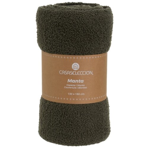 Casa Selecci&amp;oacute;n Zelena odeja iz sherpa flisa 130x160 cm Sherpa Boucl&amp;eacute; &amp;ndash; Slike