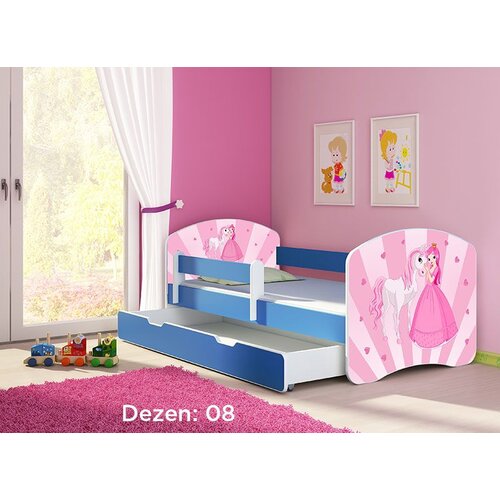 ACMA dečiji krevet ii 160x80 f + dušek 6 cm BLUE8 Cene