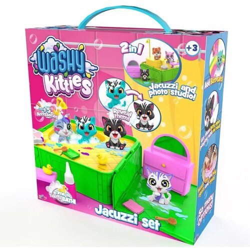 Flair Toys Washy Friends: Color Reveal Mačkice za kupanje s jacuzzijem i dodacima Cene
