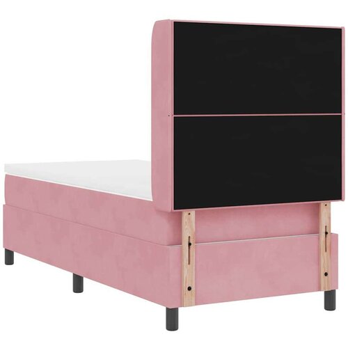 Box spring krevet s madracem Ružičasta 100 x 200 cm Bar&amp;scaron;un - Ružičasta 100 x 200 cm S gumbima Slike