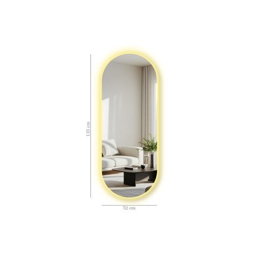 Hanah home ogledalo sa LED osvetljenjem Ledayna-004, 52 x 135 cm, &amp;Scaron;areno Slike