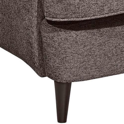 MID.YOU FOTELJ Z OPORO ZA GLAVO, rjava tekstil, leseni material Slike