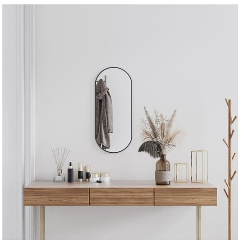  Zidno ogledalo crna 70x30 cm ovalno Cijene