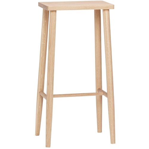 Hübsch Barski stolček iz hrastovega lesa Folk, višina 72 cm Cene
