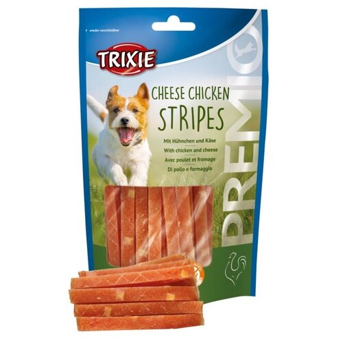 Trixie premio chicken cheese stripes 100g Slike