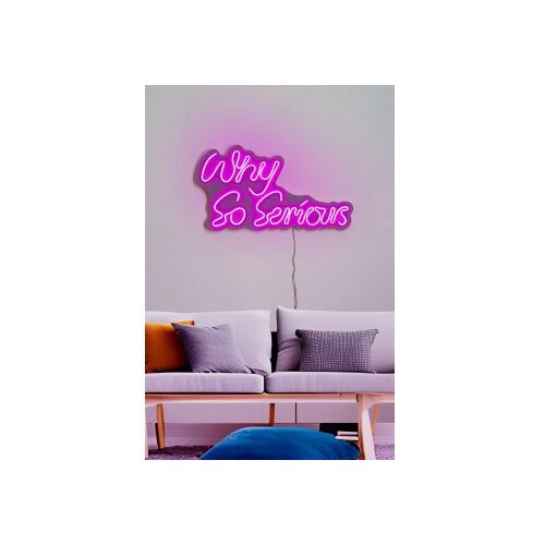 WALLXPERT dekorativna plastična led rasveta why so serious pink Slike