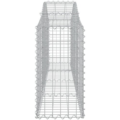  Lučne gabionske ko&amp;scaron;are 30 kom 200x30x60/80 cm pocinčano željezo Slike