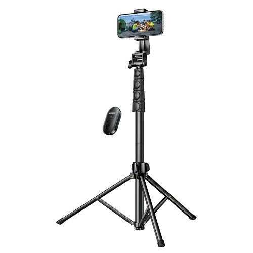 Ugreen Selfie stick s stojalom in Bluetooth daljincem, dolg selfie stick 1,8 m, črne barve, (22006364) Slike