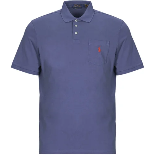 Polo Ralph Lauren Polo majice kratki rokavi POLO EN JERSEY AVEC POCHE Modra