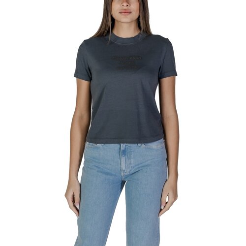 Calvin Klein Jeans WASHED PUFF PRINT J20J224988 Crna Cijene