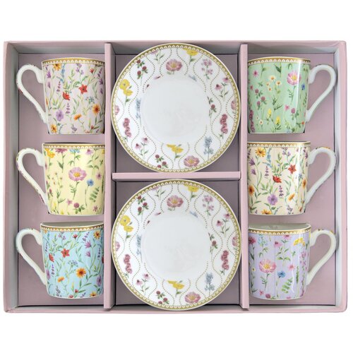 Easy Life Meadow Flowers 12v1 set skodelic za espresso Slike
