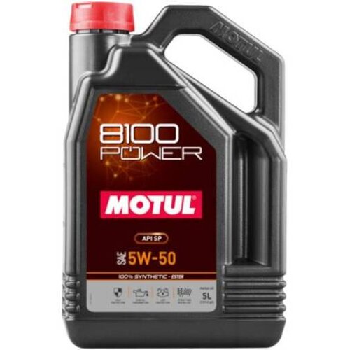 Motul motorno olje 8100 Power 5W-50, 5L Slike