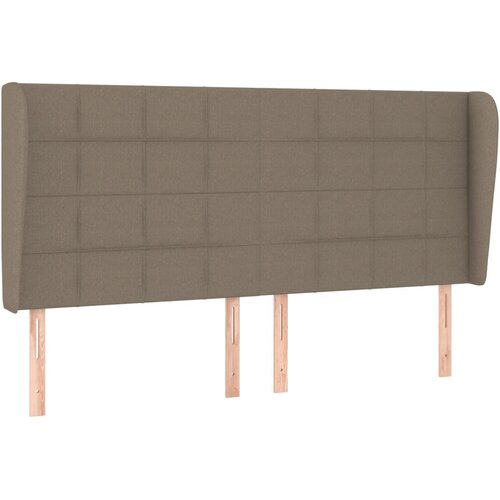 Maison Chic posteljno vzglavje - vzglavna omarica - nočna omarica z u&scaron;esi taupe 203x23x118/128 cm blago, (21712674) Cene