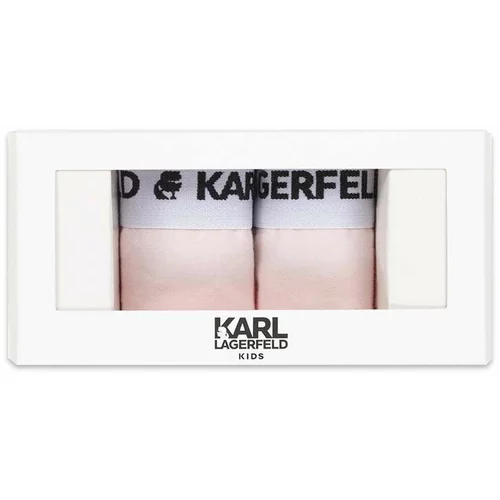 Karl Lagerfeld Otroške spodnje hlače 2-pack roza barva