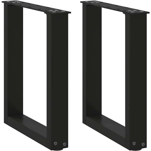  Noge stolića za kavu U-oblika 2 kom crne 38x(42-43) cm čelik Cijene