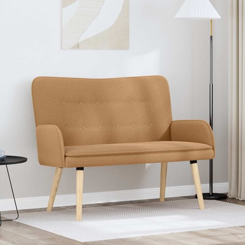 SOFA za dvije osobe Bež 115 x 61 x 87 cm Boucl&amp;eacute; Slike