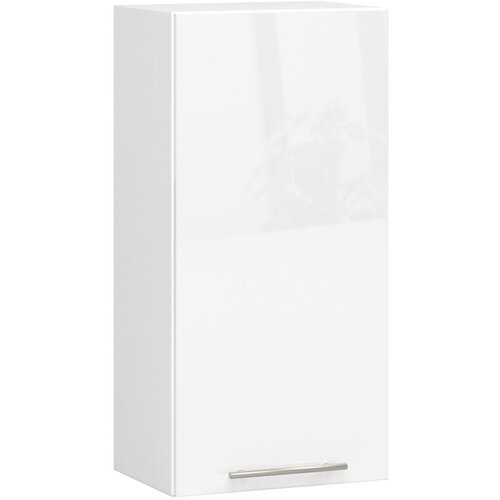 AKORD VISIČNI KUHINJSKI KABINET OLIVIA V 40cm BELE-BELE SIJAJ H720, (21713686) Slike