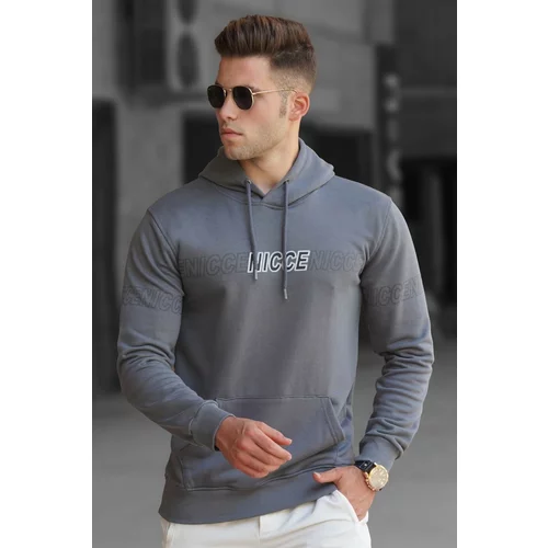 Madmext Sweatshirt - Gray - Regular fit